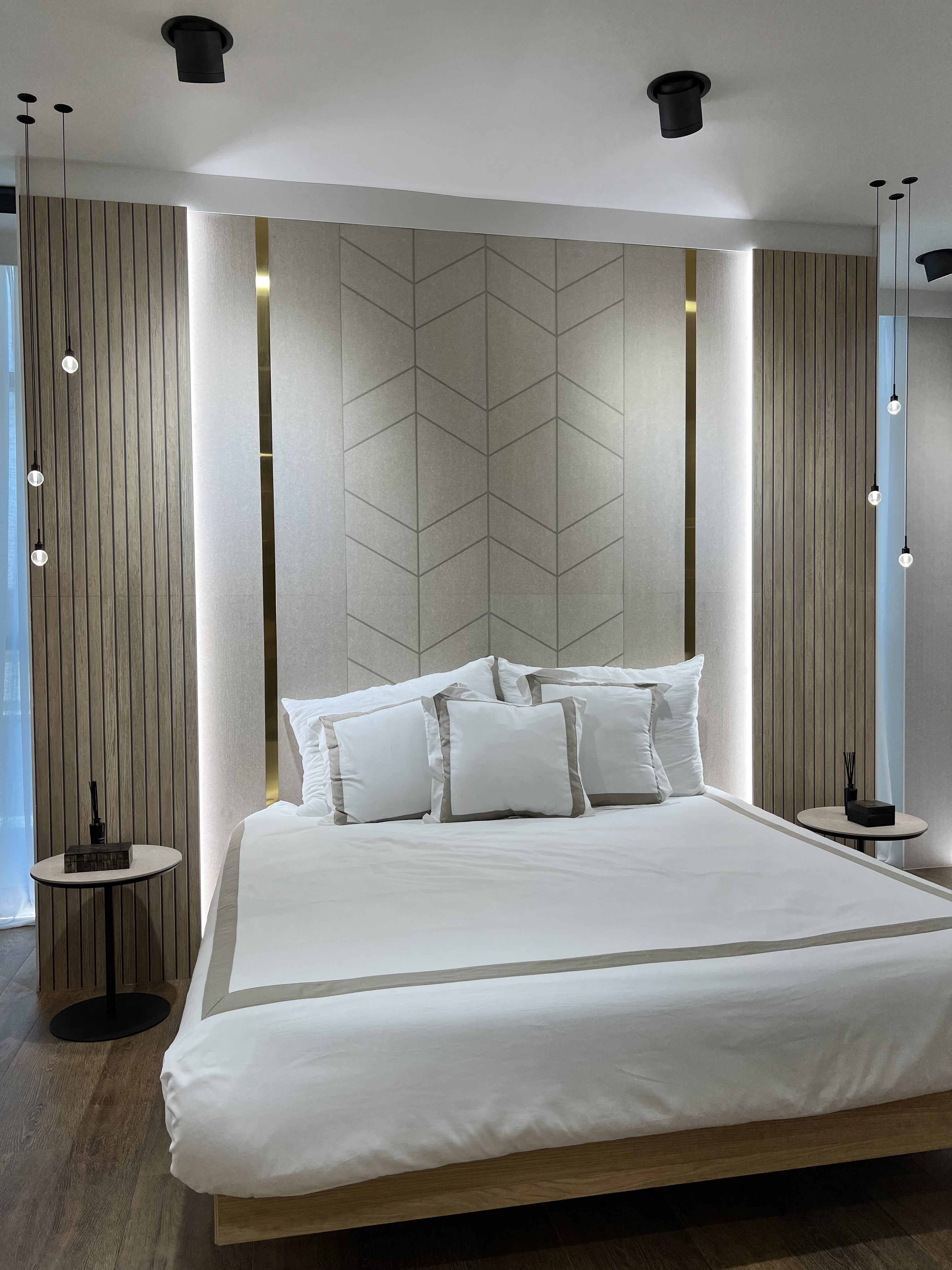 Bedroom design at the Porcelanosa showroom, Valencia Spain